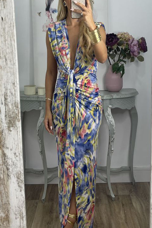 Liliana - Printed Sleeveless Fashion Dress