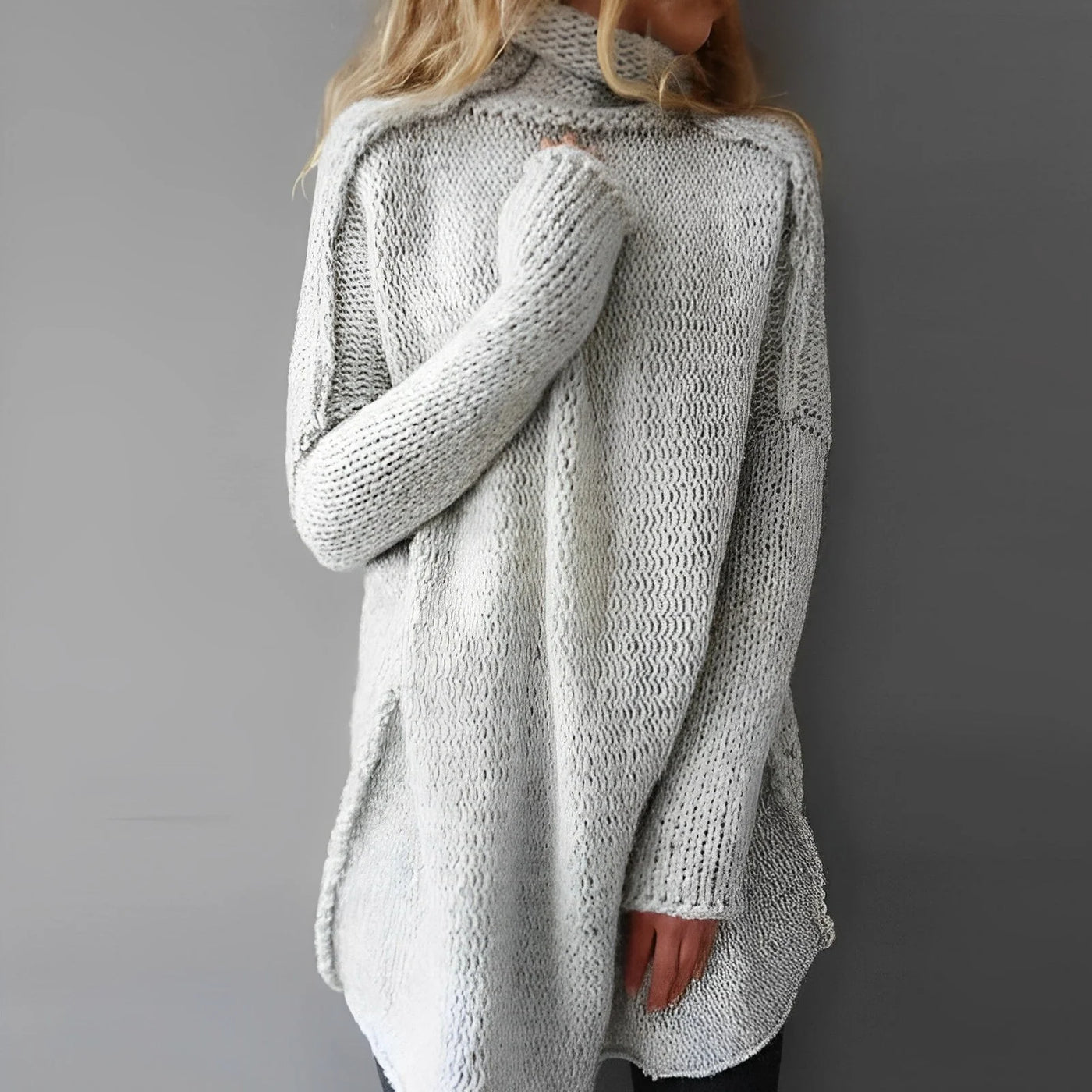 Ariyani - High Neck Long Sleeves Sweater