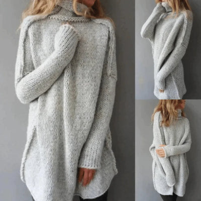 Ariyani - High Neck Long Sleeves Sweater