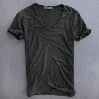 Charlie - V-Neck Cotton T-shirt