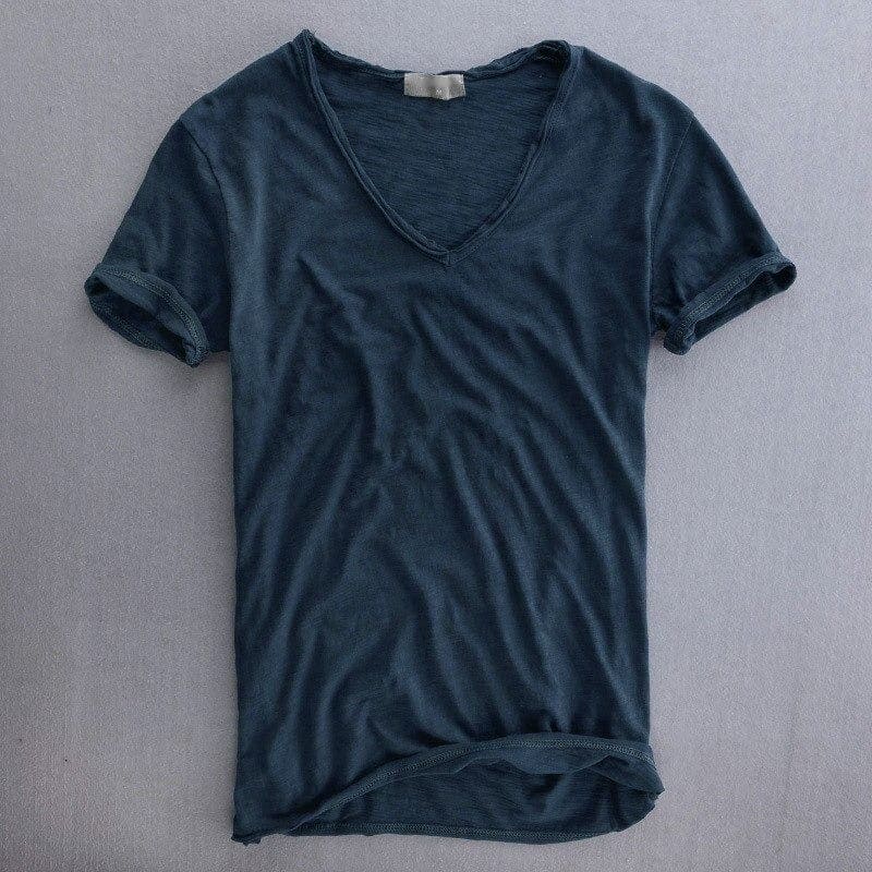 Charlie - V-Neck Cotton T-shirt