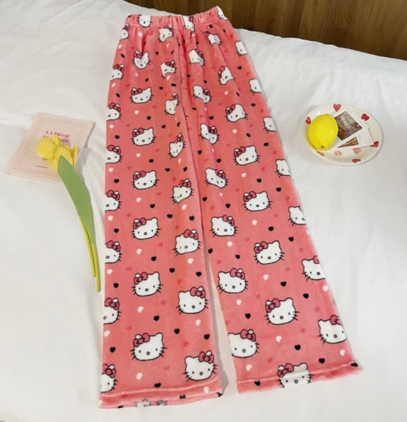 Cute Hello Kitty Matching Pajamas