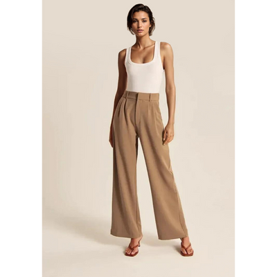 Elara™ | Wide Leg Tailored Pants