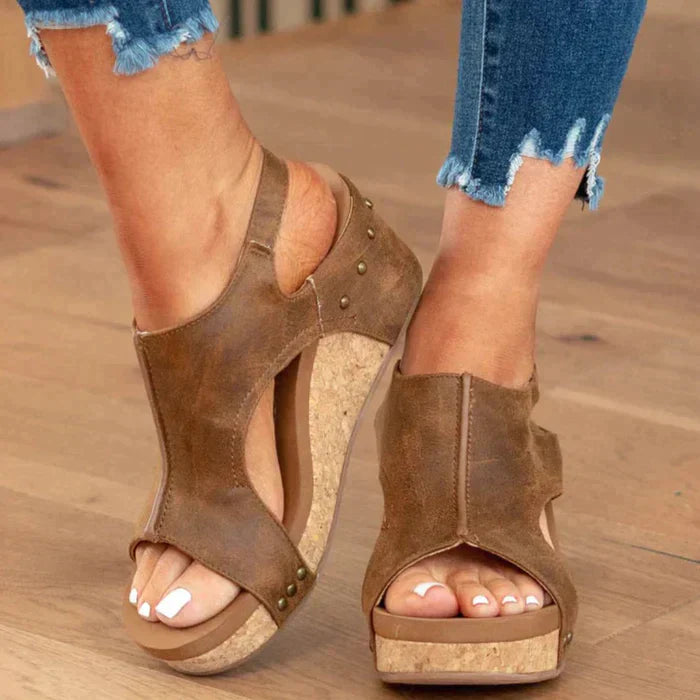 Natalie - Stylish and Comfortable Wedge Sandals