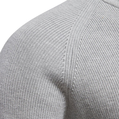 William - Classic Neck Zip Men Sweater