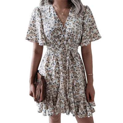 Ellie - Floral Short Sleeve Dress