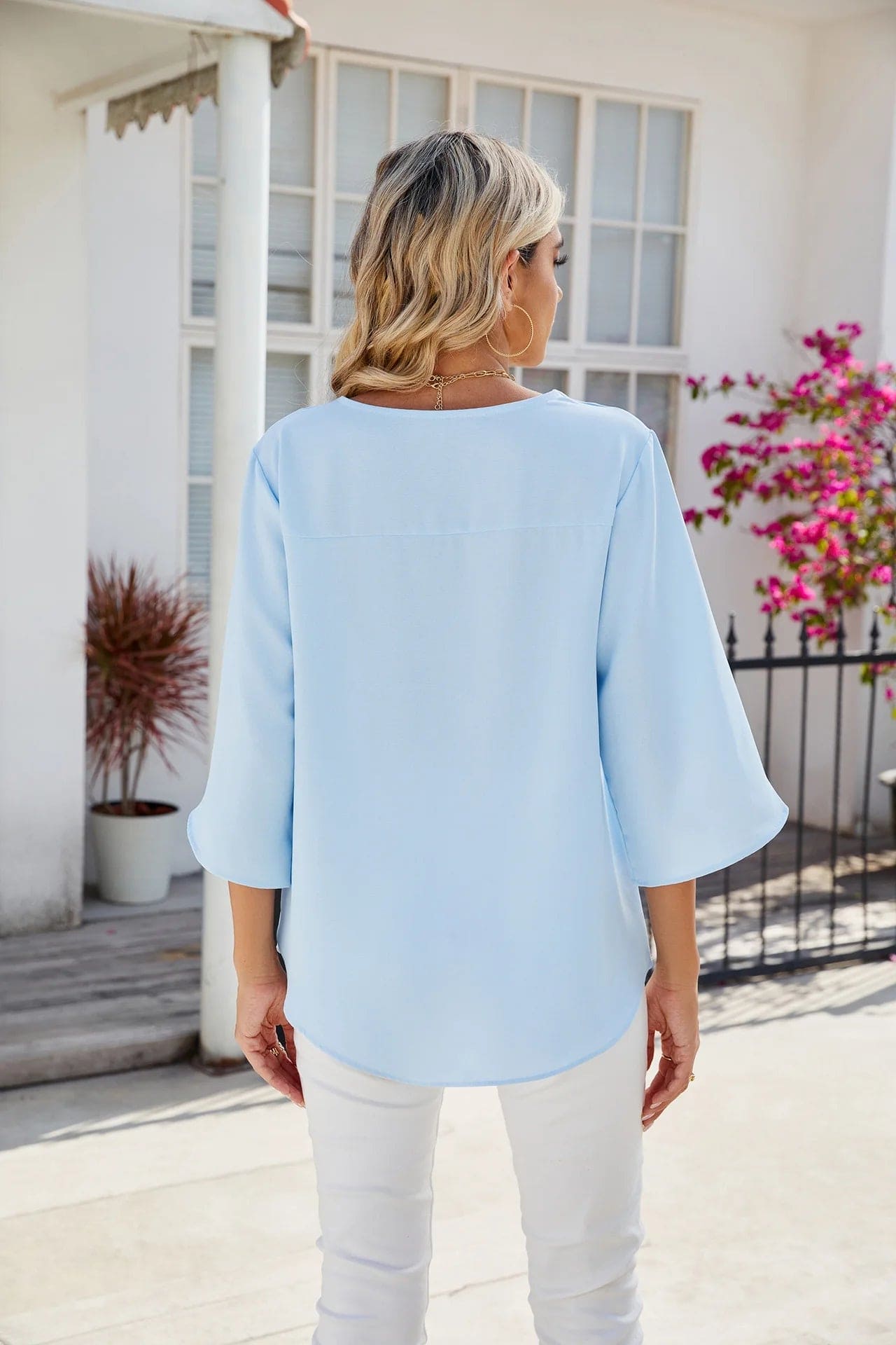 Evelyn - Women V-Neck Blouse