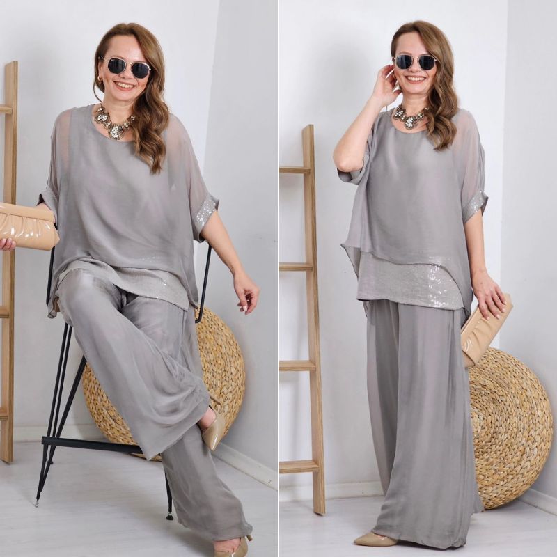 Abigiail - Fashionable Short Sleeve Maxi Dresss