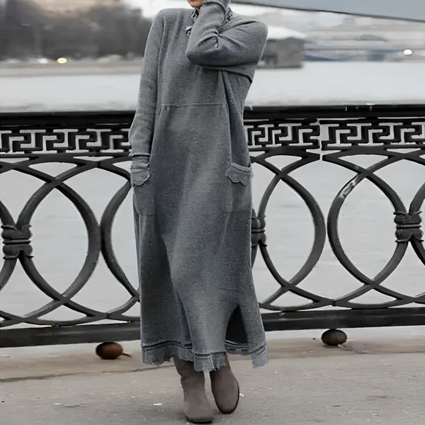 Eveilyn -  Sweater Maxi Long Dress