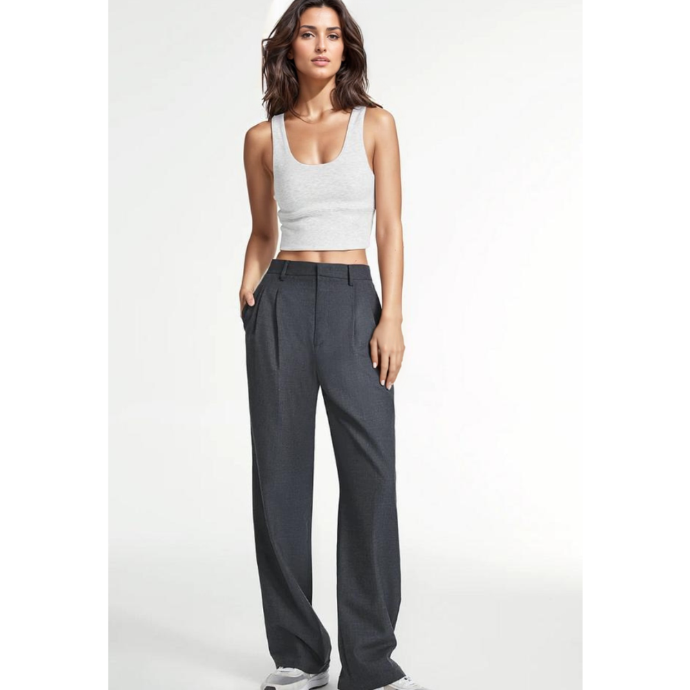 Elara™ | Wide Leg Tailored Pants