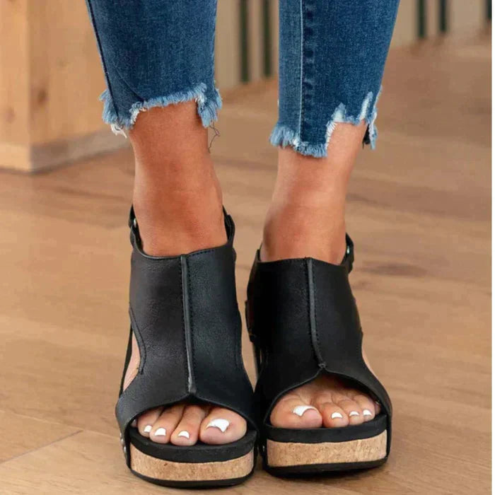 Natalie - Stylish and Comfortable Wedge Sandals