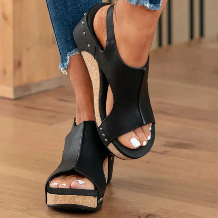 Natalie - Stylish and Comfortable Wedge Sandals