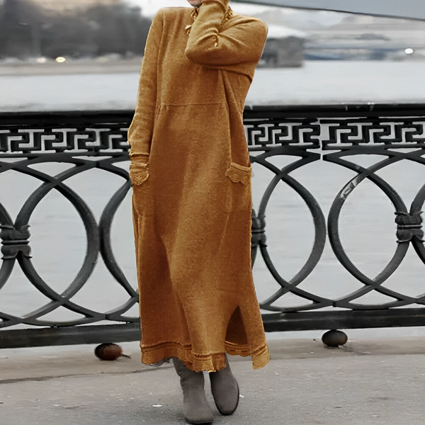 Eveilyn -  Sweater Maxi Long Dress