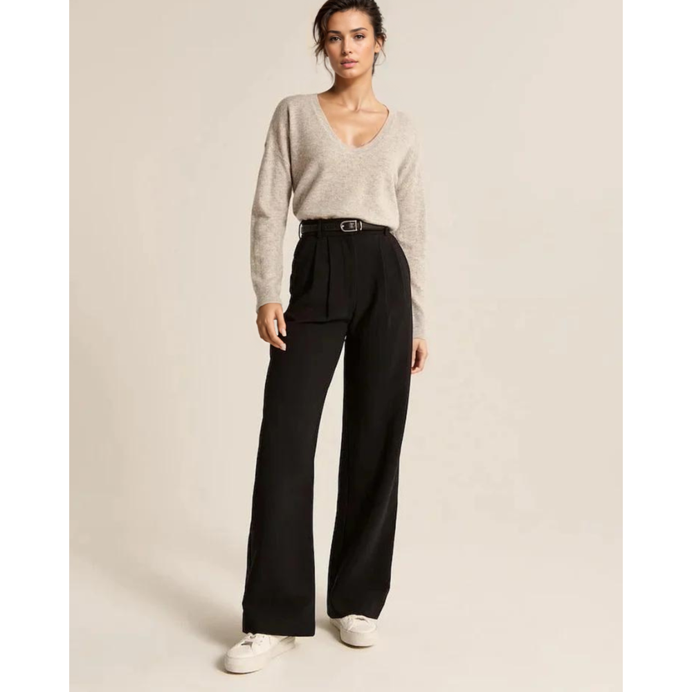 Elara™ | Wide Leg Tailored Pants