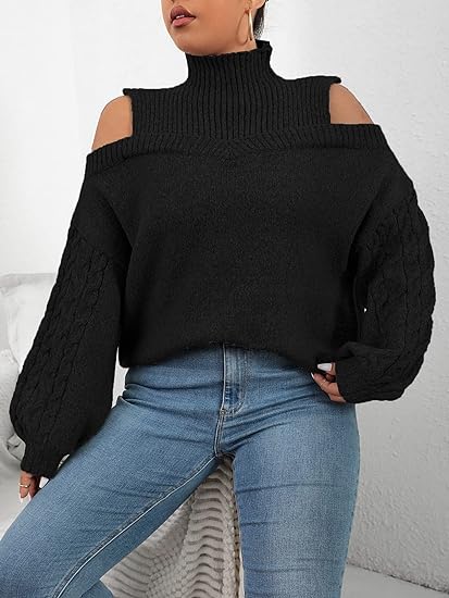 Balina - Elegant Off Shoulder Sweatshirt