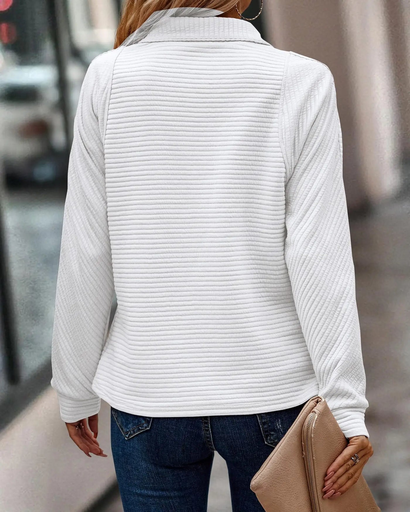 Elise | Elegant sweater with V-neck for women