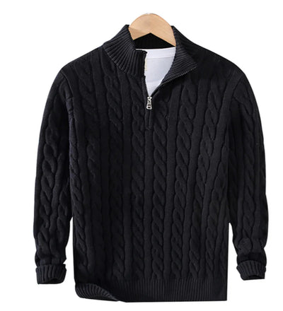 Carlos - Long Sleeve Half Zip Warm Sweaters