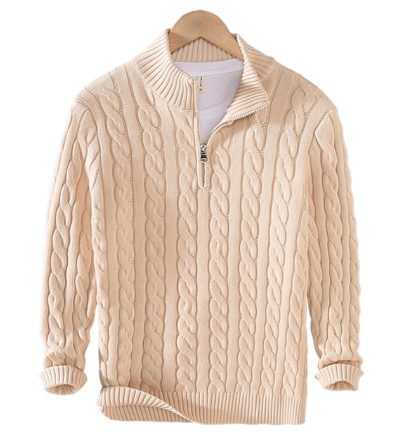 Carlos - Long Sleeve Half Zip Warm Sweaters