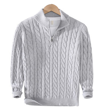 Carlos - Long Sleeve Half Zip Warm Sweaters