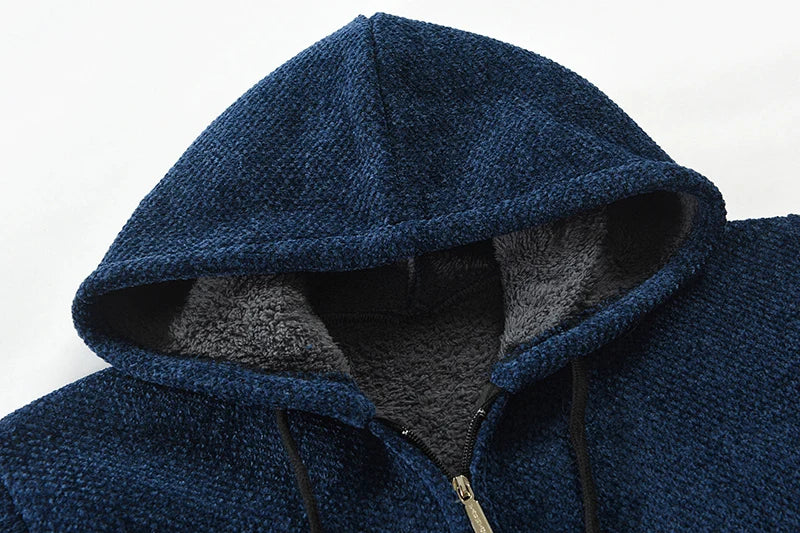 Ivan | Men's Mid-Length Hooded Wool Jacket