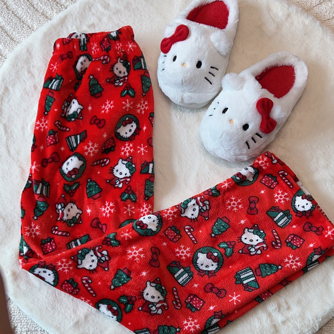 Cute Hello Kitty Matching Pajamas