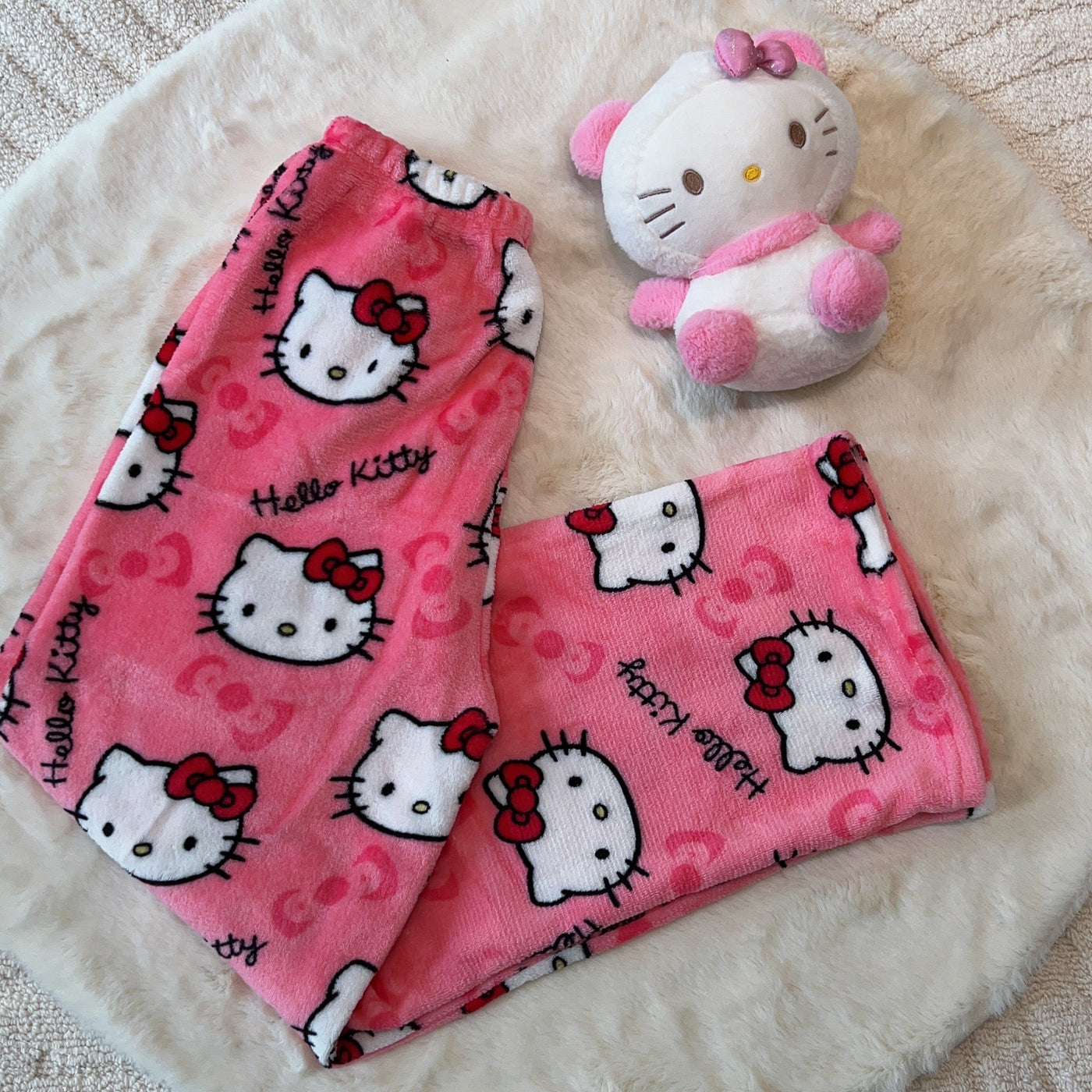 Cute Hello Kitty Matching Pajamas