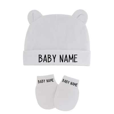 Zaina™ | Personalized Baby Hat & Glove Set