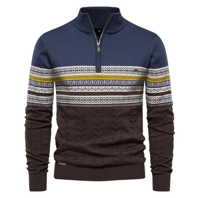 Rudy | High-quality sweater with retro pattern