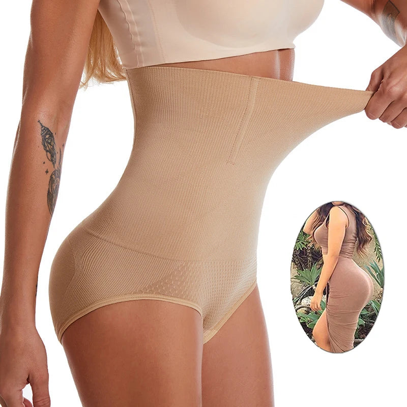 Naadloze Vrouwen Hoge Taille Vormgeven Slipje Ademende Body Shaper Afslankende Buik Ondergoed Dames Korset Taille Shapewear Panty