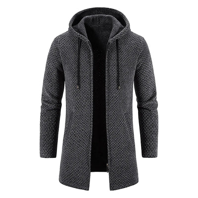 Ivan | Men's Mid-Length Hooded Wool Jacket