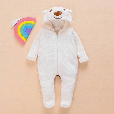 Leo™ | Adorable Baby Bear Hooded Romper