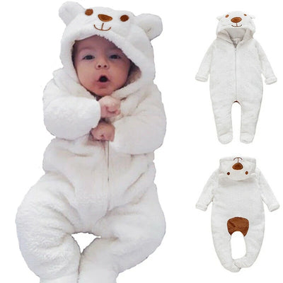 Leo™ | Adorable Baby Bear Hooded Romper