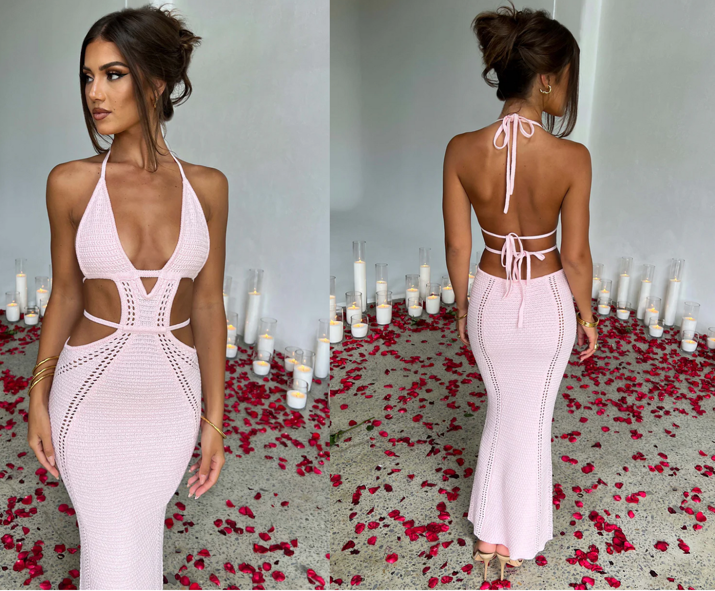 AFIYA™ | Crochet Maxi Dress