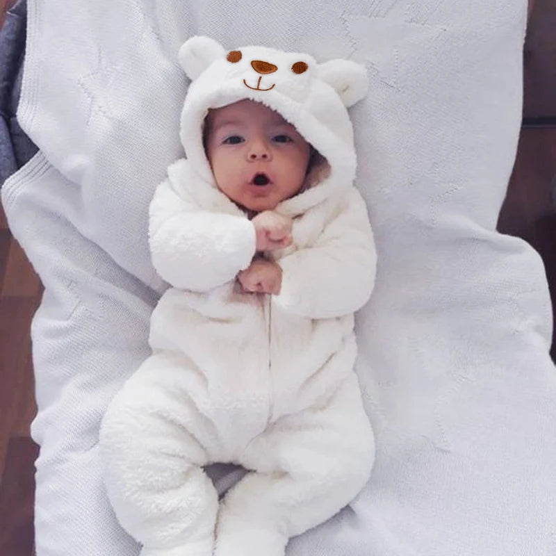 Leo™ | Adorable Baby Bear Hooded Romper