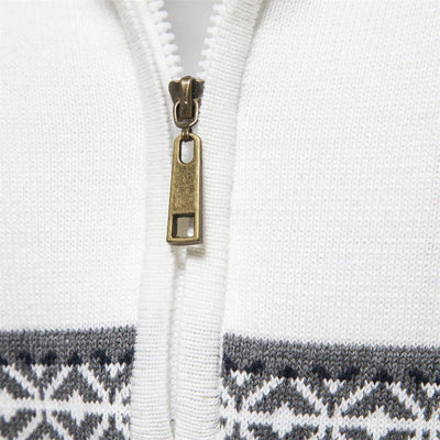 Rudy | High-quality sweater with retro pattern