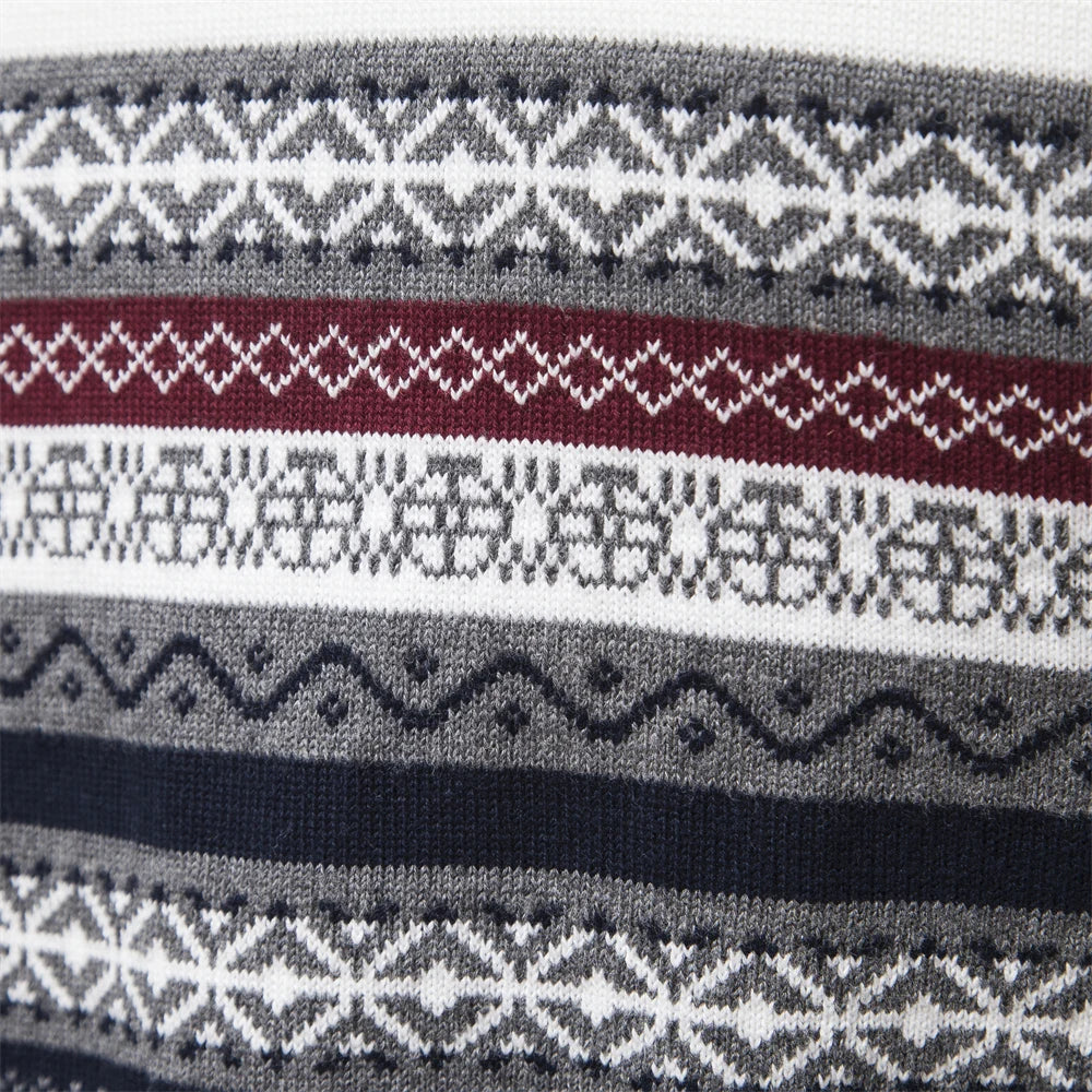 Rudy | High-quality sweater with retro pattern