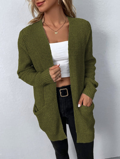 Sloane - Casual Long Sleeve Pocket Cardigan