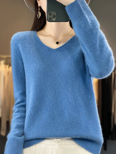 Lisa | Soft Merino V-Neck Sweater