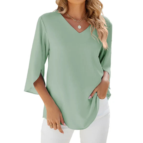 Evelyn - Women V-Neck Blouse