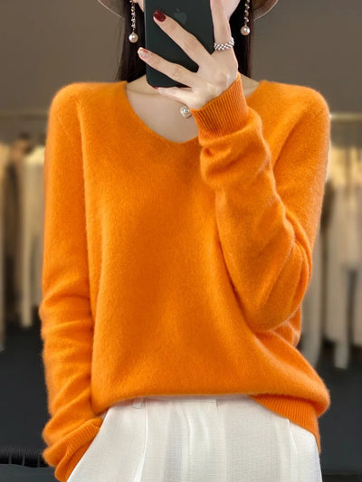 Lisa | Soft Merino V-Neck Sweater