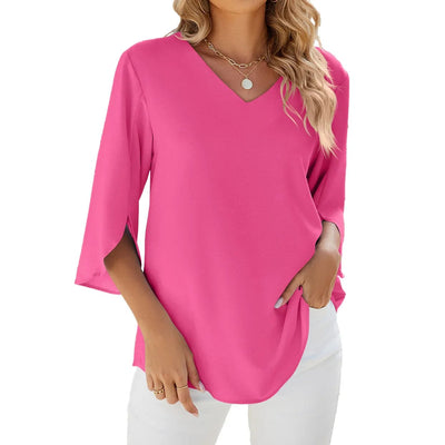 Evelyn - Women V-Neck Blouse