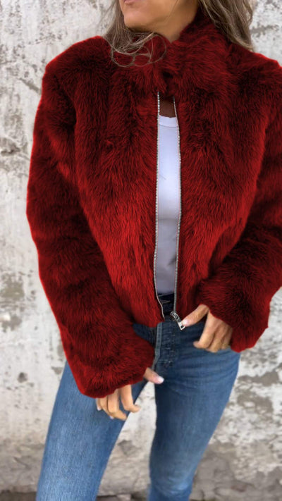 Maylah™ | Chic  Fur Jacket