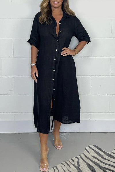 Gemma - Casual Half Sleeve Midi Dress