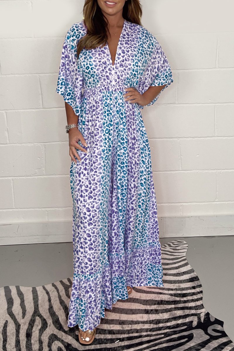 Quinn - Printed Leopard Wide Leg Jumpsuit