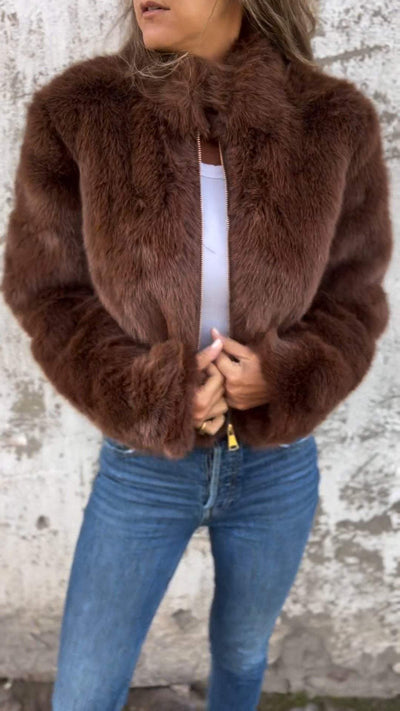 Maylah™ | Chic  Fur Jacket