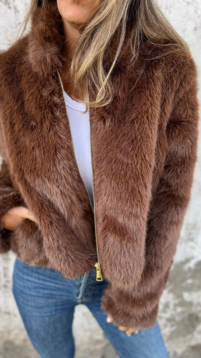 Maylah™ | Chic  Fur Jacket