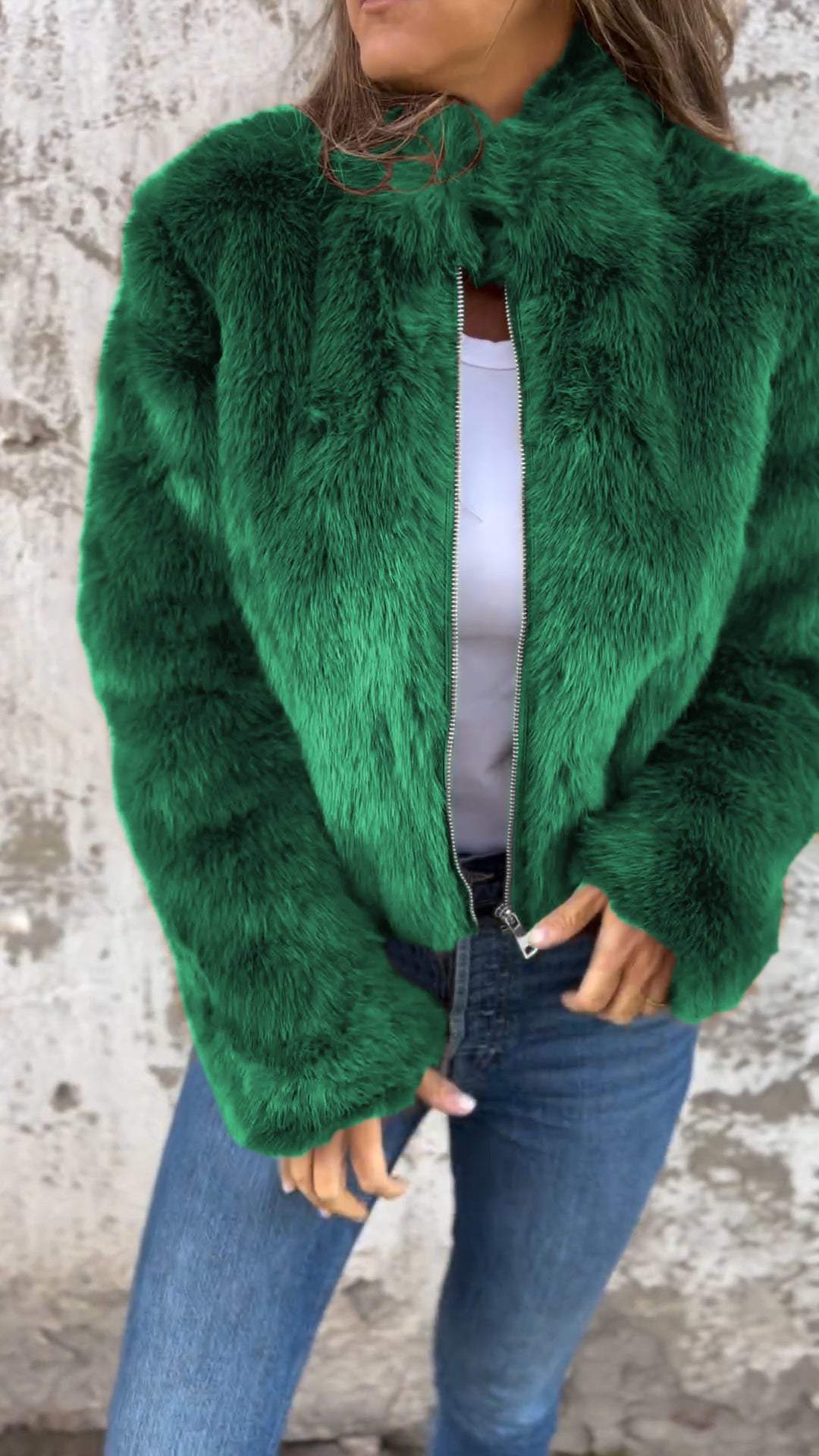 Maylah™ | Chic  Fur Jacket