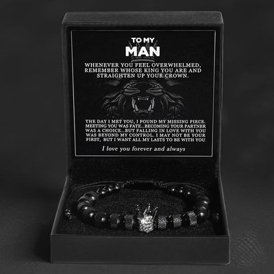 To My Man | Straighten Your Crown Bracelet Gift Set