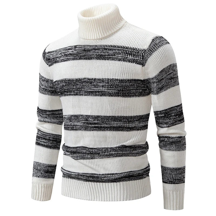 Carlo - Knitted men's sweater with stand-up collar – Sydney Stylista